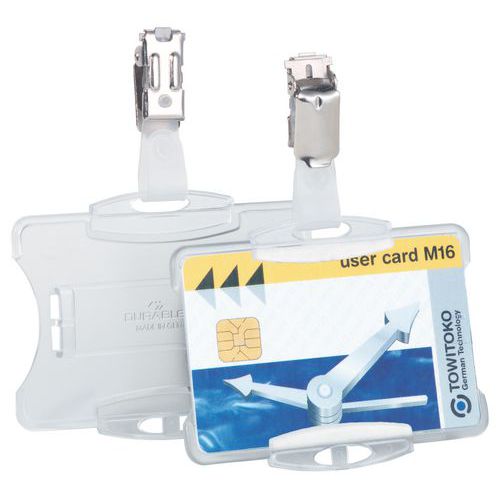 Badge holder for security card - With clip Badge holder for security card - With clip
