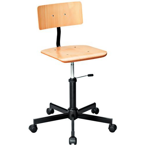 Wooden workshop chair - Low Wooden workshop chair - Low