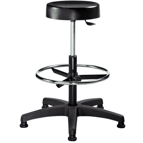 Budget stool With footrest Manutan UK