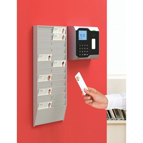 Wallmounted badge holder with 24 compartments Manutan UK