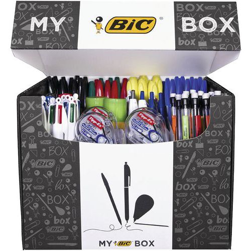 My BIC Box box of 124 writing and correction products Manutan.co.uk