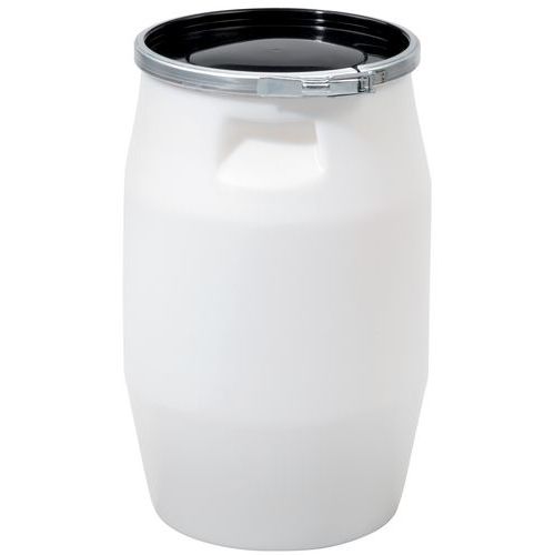 100-l fully opening barrel with integrated handles - White – GILAC 100-l fully opening barrel with integrated handles - White – GILAC