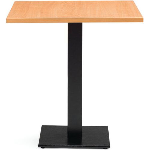 Small Indoor/Outdoor Coffee Table Black Metal Base Tabilo Pheonix