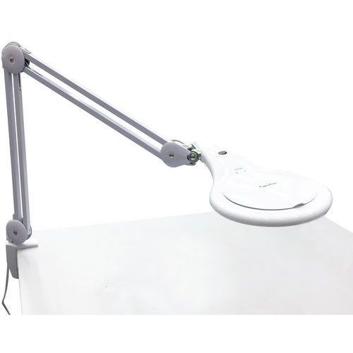 Circular Magnifying Lamp With Clamp - LED - 600lm - Manutan Expert Circular Magnifying Lamp With Clamp - LED - 600lm - Manutan Expert