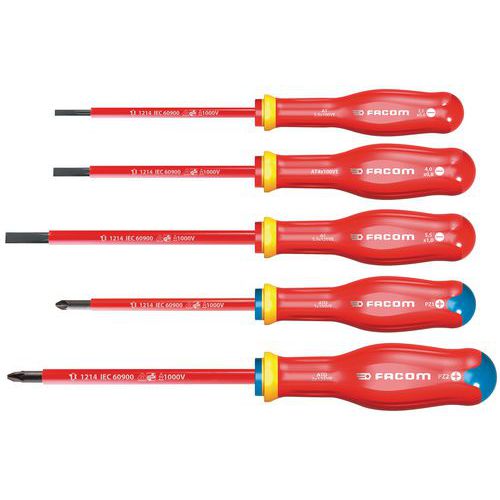 Set of 5 Protwist® insulated screwdrivers - 1000 V