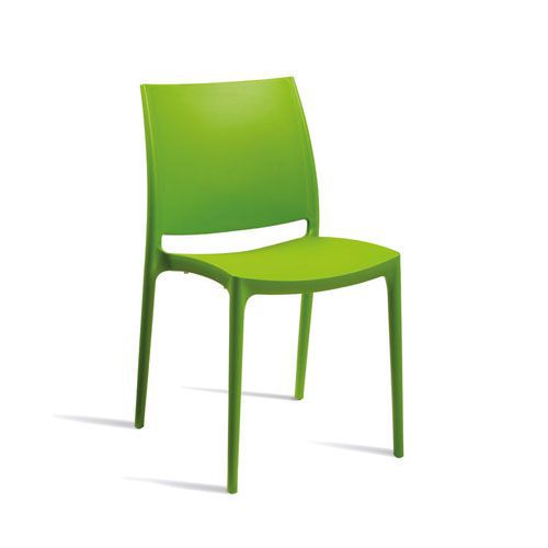 Green Spice Stackable Plastic Side Chairs