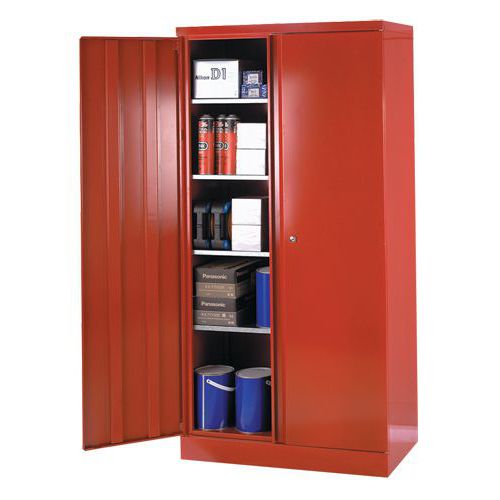 Red large volume cupboard. Red large volume cupboard.