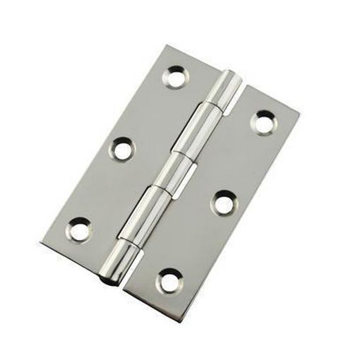 Pressed Hinge - 76 x 51 x 1.5mm - Polished Stainless Steel Pressed Hinge - 76 x 51 x 1.5mm - Polished Stainless Steel