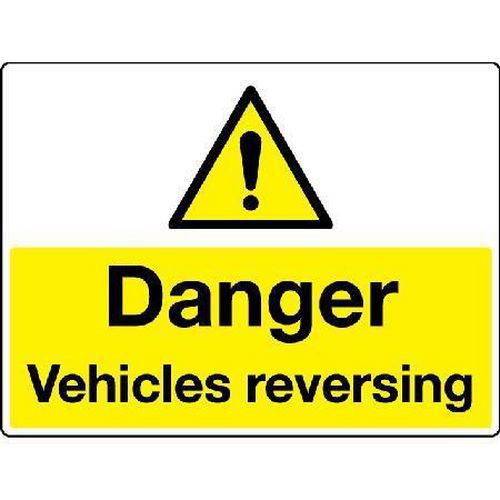 Danger Vehicles Reversing Sign Signs & ID Manutan UK