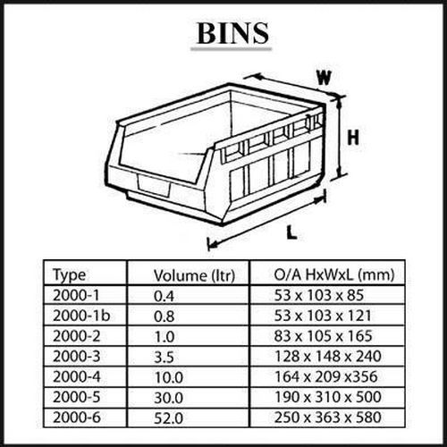 NEW UK Made Plastic Parts Storage Bins Boxes With Steel Wall Louvre Panel SET 8