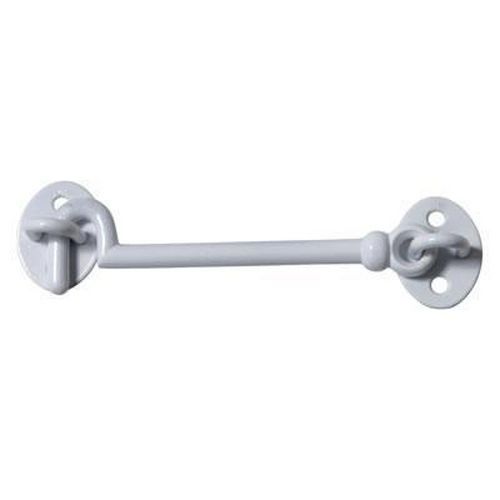Cabin Hook & Eye - 300mm - White Iron Cabin Hook & Eye - 300mm - White Iron