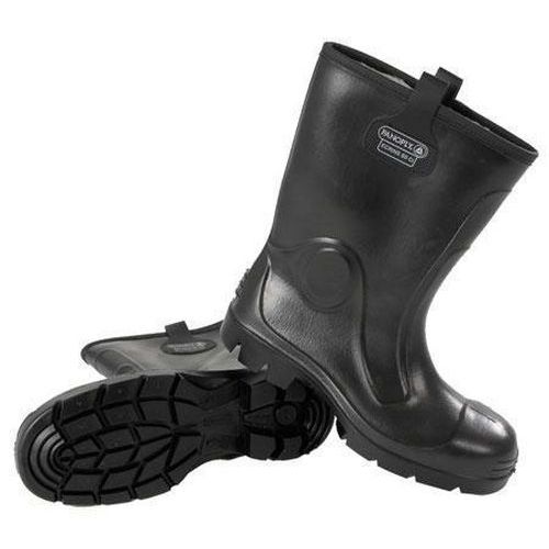 black waterproof rigger boots