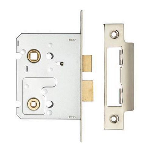 Project Bathroom Lock 76mm Case 57mm Backset Nickel Plated