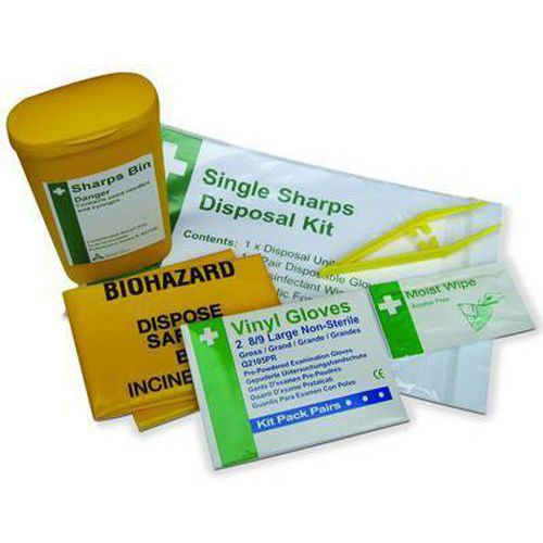Sharps Disposal Kit Safety First Aid Equipment Manutan UK
