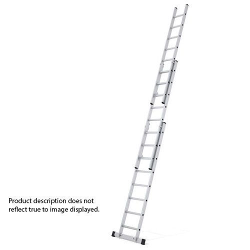Triple Extension Ladder Aluminium Ladders Manutan UK