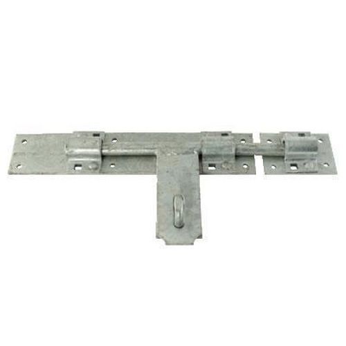 Heavy Duty Padlock Bolt - 300mm - Galvanised Steel Heavy Duty Padlock Bolt - 300mm - Galvanised Steel
