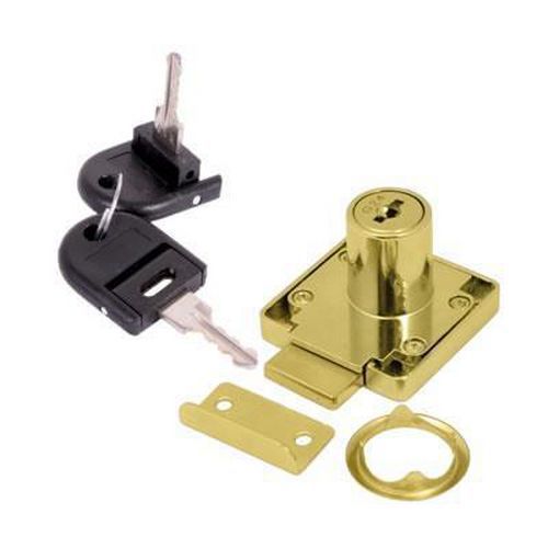 Cylinder Deadbolt - 19 x 22mm - Keyed to Differ - Brass Plated Cylinder Deadbolt - 19 x 22mm - Keyed to Differ - Brass Plated
