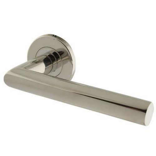 Altro 19mm Sprung Mitre Door Handle - Polished Stainless Steel Altro 19mm Sprung Mitre Door Handle - Polished Stainless Steel