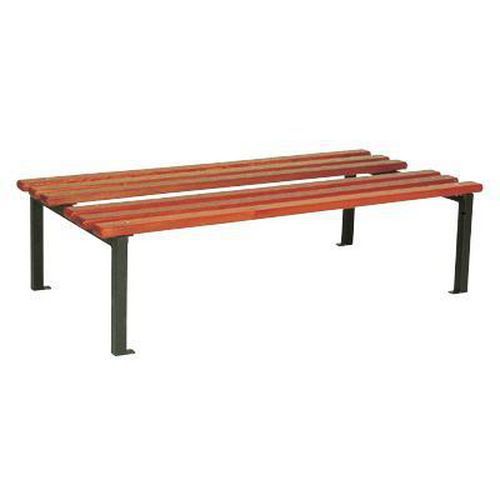 Changing Room Benches - Double-Sided - Gym/School Seating - Wood Slats Changing Room Benches - Double-Sided - Gym/School Seating - Wood Slats