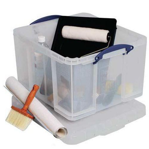 42 L Really Useful Storage Box - Clear Stackable Plastic Body - 2-Pack ...