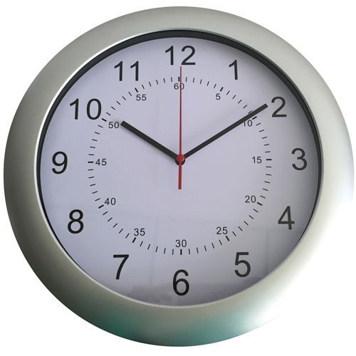 Silver Wall Clock Silver Wall Clock