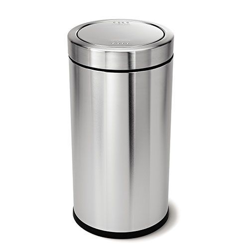 Brushed Steel Swing Top Bin- 55 L Brushed Steel Swing Top Bin- 55 L