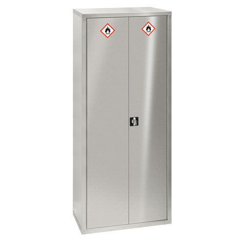 Stainless Steel Secure Hazardous Storage Cabinet 880x450mm