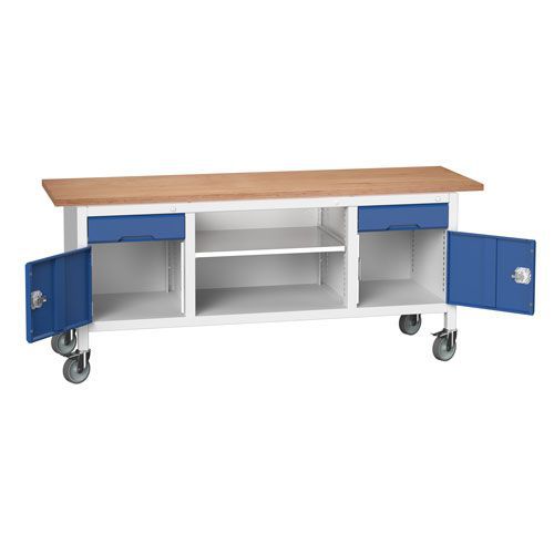 Bott Verso Mobile Workbench With Storage HxWxD 930x2000x600mm Bott Verso Mobile Workbench With Storage HxWxD 930x2000x600mm