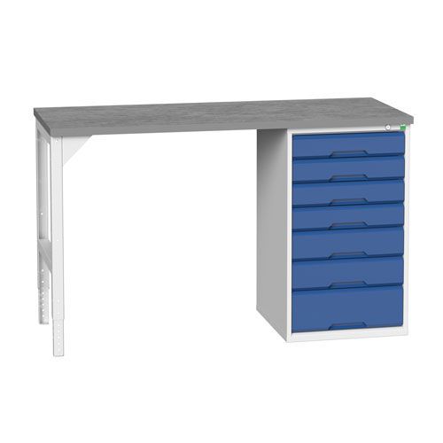 Bott Verso Industrial Workbench With 7 Drawers HxWxD 930x1500x600mm Bott Verso Industrial Workbench With 7 Drawers HxWxD 930x1500x600mm