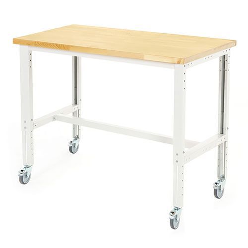 Bott Cubio Mobile Workbench With MPX Worktop HxWxD 840-1140x1500x900mm Bott Cubio Mobile Workbench With MPX Worktop HxWxD 840-1140x1500x900mm