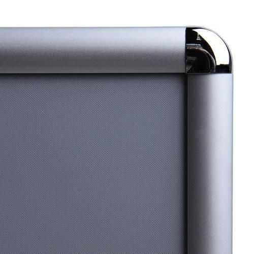 Silver Snap Frame with Rounded Corners - Manutan.co.uk