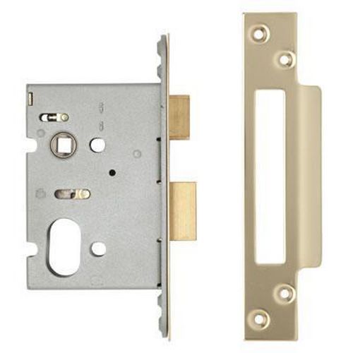 A-Spec Architectural Oval Sashlock - 76mm Case - 57mm Backset - PVD Brass A-Spec Architectural Oval Sashlock - 76mm Case - 57mm Backset - PVD Brass