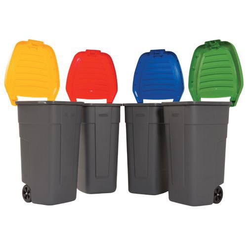 Set of 4 Waste Bins Free Next Day Delivery Manutan UK