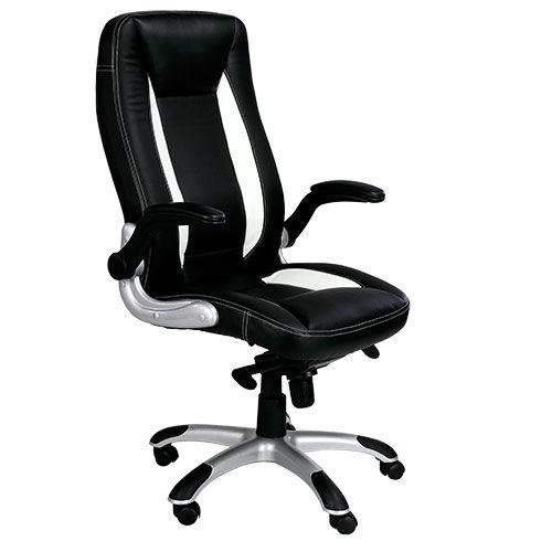 Aire High Back Black Leather Office Chair Aire High Back Black Leather Office Chair