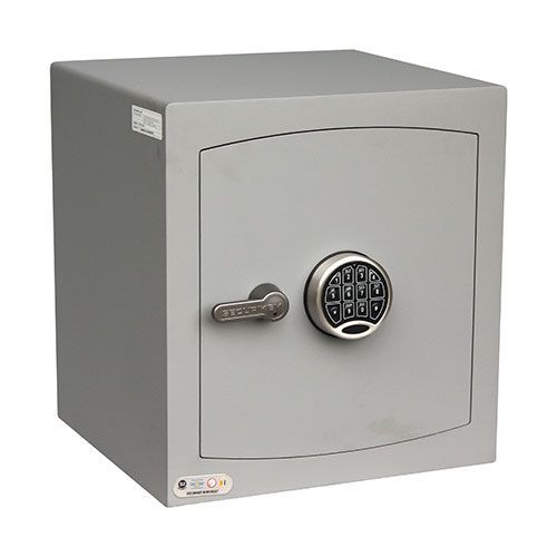 Mini Electronic Vault Safe - Silver for Secure Storage and Protection Mini Electronic Vault Safe - Silver for Secure Storage and Protection