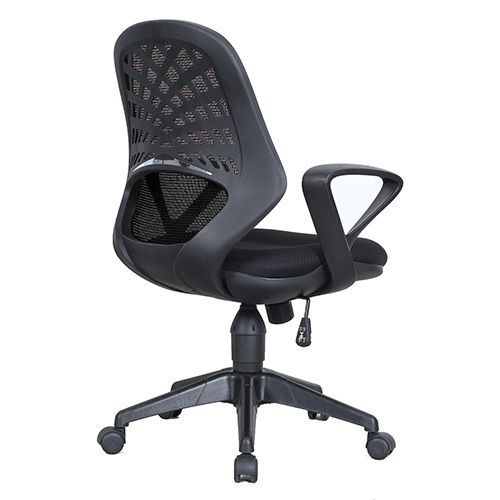 Curved mesh back for posture Curved mesh back for posture