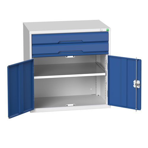Bott Verso Combi Cabinet 1 Shelf And 2 Drawers HxWxD 800x800x550mm Bott Verso Combi Cabinet 1 Shelf And 2 Drawers HxWxD 800x800x550mm