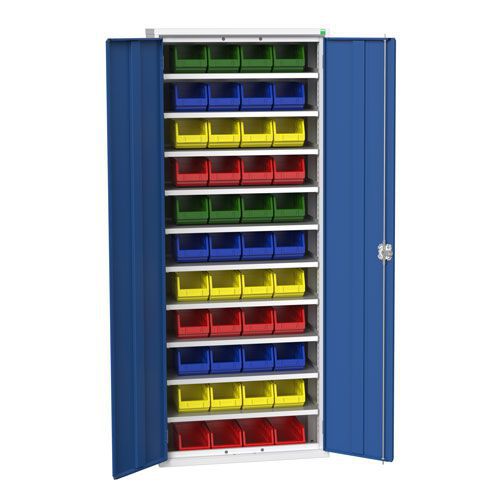 Bott Verso Workshop Storage Cabinet With 44 Bins HxW 2000x800mm Bott Verso Workshop Storage Cabinet With 44 Bins HxW 2000x800mm