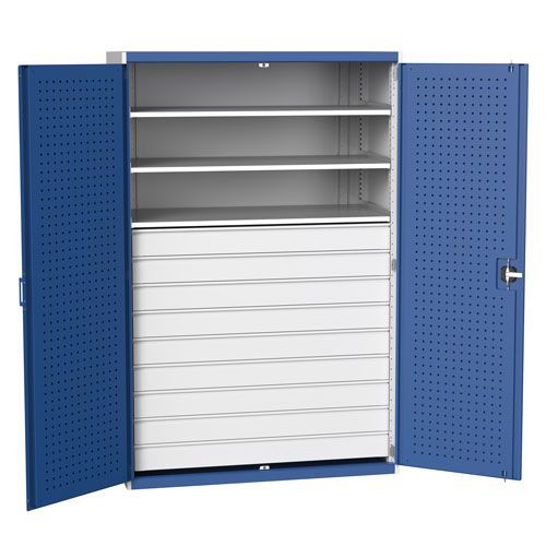 Bott Cubio Metal Multi Drawer/Shelf Tool Storage Cupboard HxW 2000x1300mm Bott Cubio Metal Multi Drawer/Shelf Tool Storage Cupboard HxW 2000x1300mm