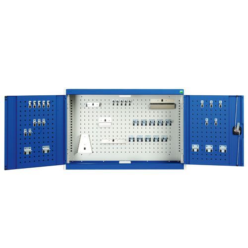 Bott Cubio Perfo Door And 40 Hook Storage Kit Wall Cupboard 700x1050x325mm Bott Cubio Perfo Door And 40 Hook Storage Kit Wall Cupboard 700x1050x325mm