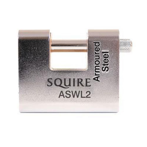 Squire Armoured Steel Shutter Lock - 80mm Squire Armoured Steel Shutter Lock - 80mm