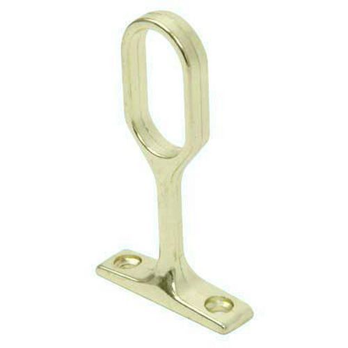 Oval Tube Centre Bracket - 32 x 15mm - Brass Plated Oval Tube Centre Bracket - 32 x 15mm - Brass Plated