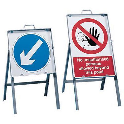 FreeStanding Steel Sign Frames Signs & ID Manutan UK