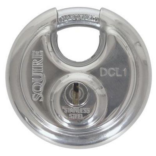 Squire Disc Padlock 70mm Keyed Alike Ironmongery Manutan UK