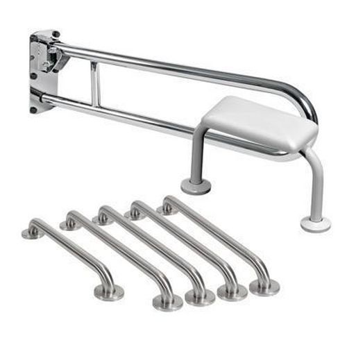 Rail Only Low Level DOC M Pack - Satin Stainless Steel Rail Only Low Level DOC M Pack - Satin Stainless Steel