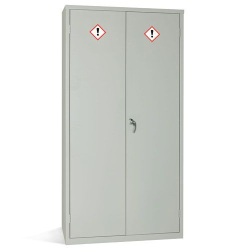 Grey COSHH Cabinet - Secure Hazardous Material Storage - 1830x915mm Grey COSHH Cabinet - Secure Hazardous Material Storage - 1830x915mm