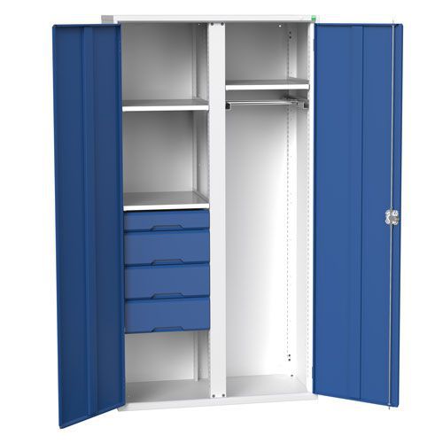 Bott Verso Multi-Shelf/Drawer PPE Cabinet HxW 2000x1050mm Bott Verso Multi-Shelf/Drawer PPE Cabinet HxW 2000x1050mm