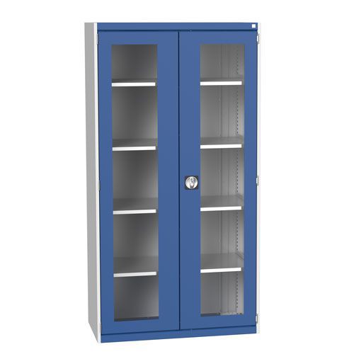 Bott Cubio Metal Cabinet With Vision Doors 2000x1050mm Bott Cubio Metal Cabinet With Vision Doors 2000x1050mm