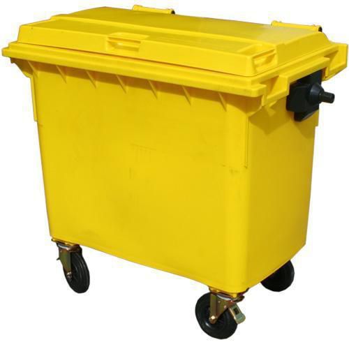 Large Four Wheel Wheelie Bin 660L Manutan.co.uk