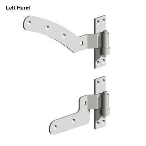 Curved Rail Hinge Kit 300 x 40 x 5mm Left Hand Galvanised